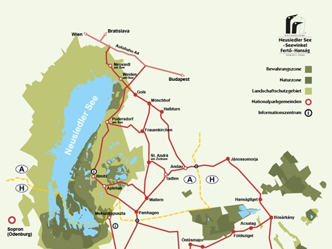 NP-Karte: Gebiet & Verkehrsverbindungen